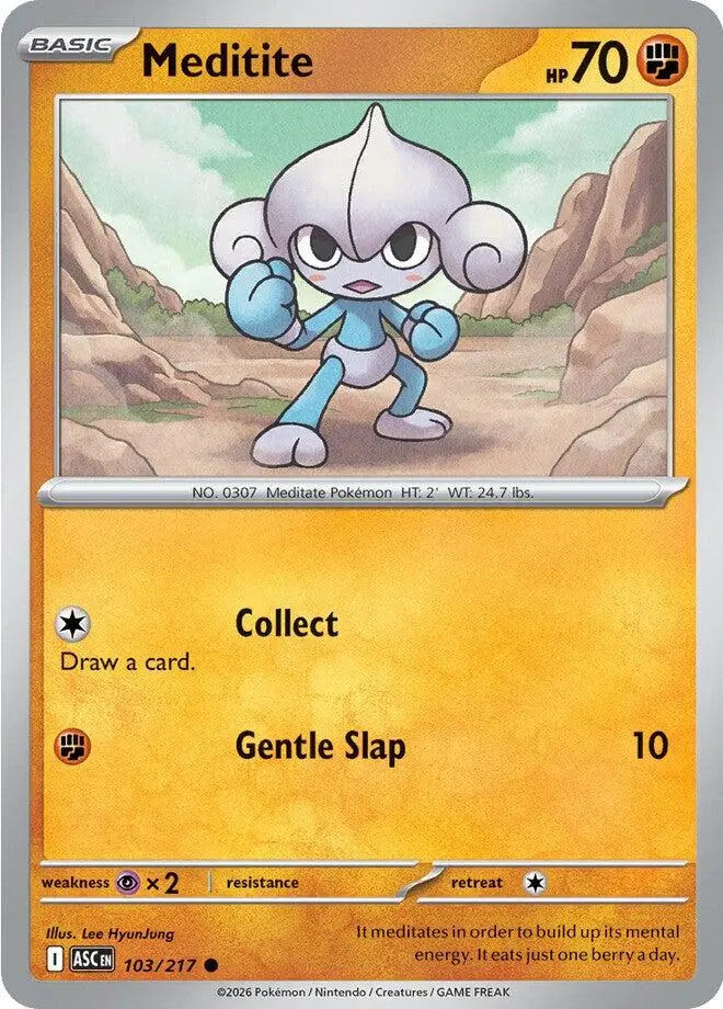 Meditite (103/217) [Mega Evolution: Ascended Heroes] 1
