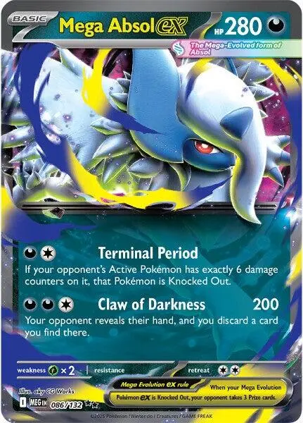 Mega Absol Ex (086/132) [Mega Evolution: Base Set] 1