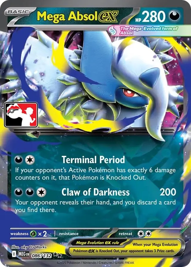 Mega Absol Ex (086/132) [Prize Pack Series Seven] 1