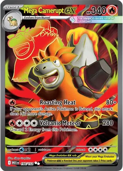 Mega Camerupt Ex (156/132) [Mega Evolution: Base Set] 1