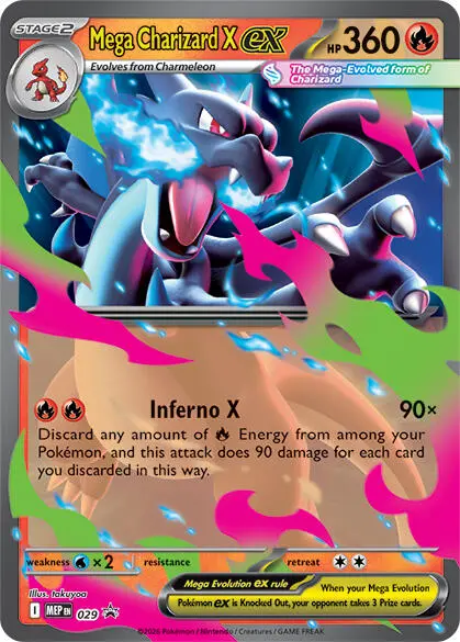 Mega Charizard X Ex (029) [Mega Evolution Promo] 1