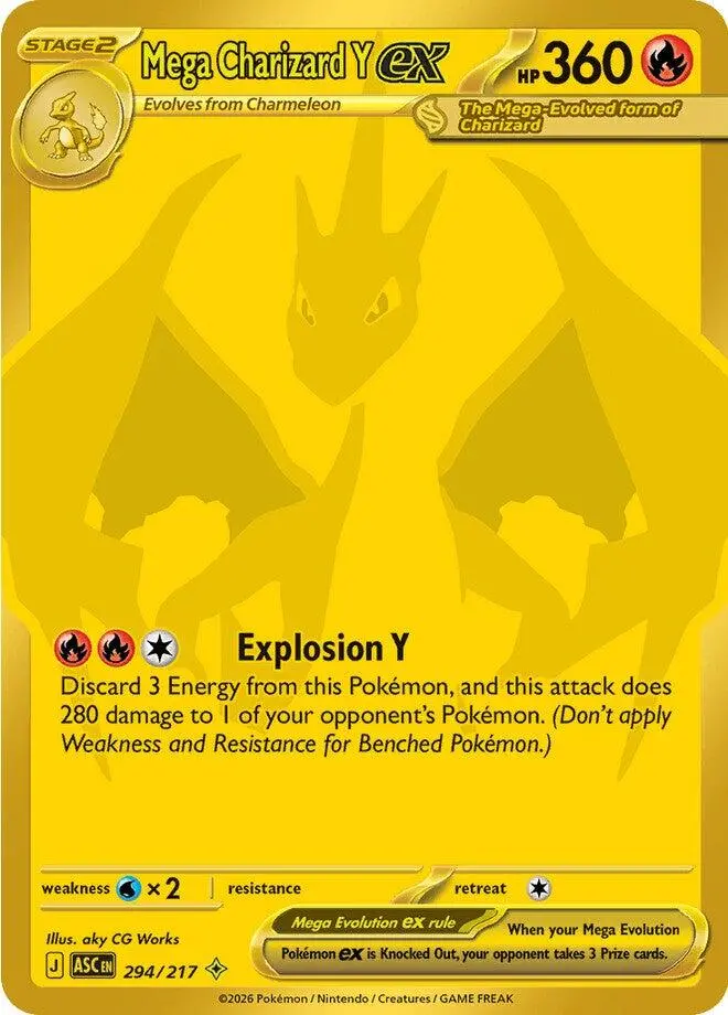 Mega Charizard Y Ex (294/217) [Mega Evolution: Ascended Heroes] 1