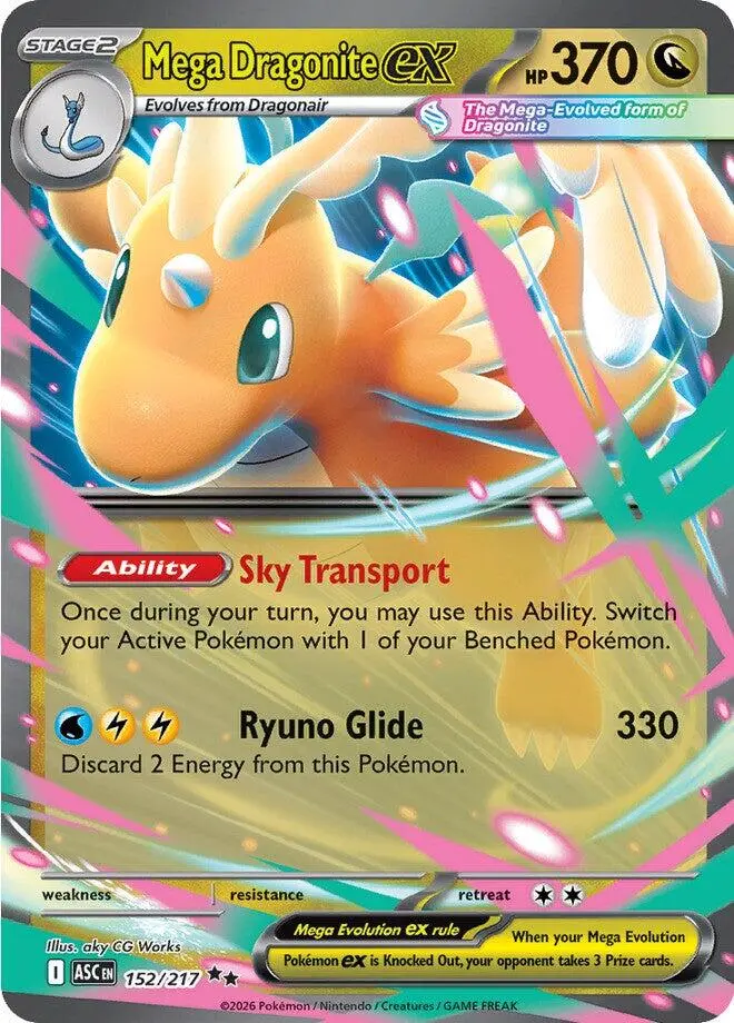 Mega Dragonite Ex (152/217) [Mega Evolution: Ascended Heroes] 1