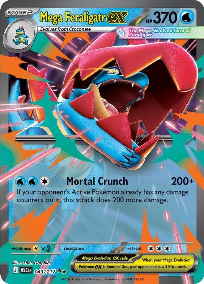 Mega Feraligatr Ex (043/217) [Mega Evolution: Ascended Heroes] 1