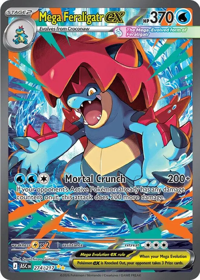 Mega Feraligatr Ex (274/217) [Mega Evolution: Ascended Heroes] 1