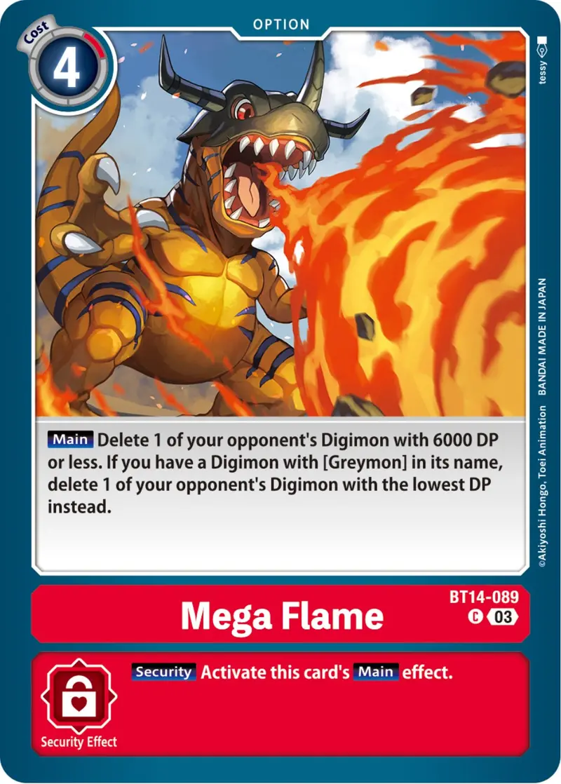 Mega Flame [Bt14-089] [Blast Ace] 1