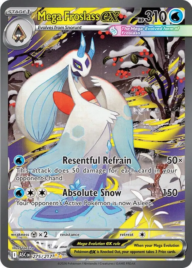 Mega Froslass Ex (275/217) [Mega Evolution: Ascended Heroes] 1