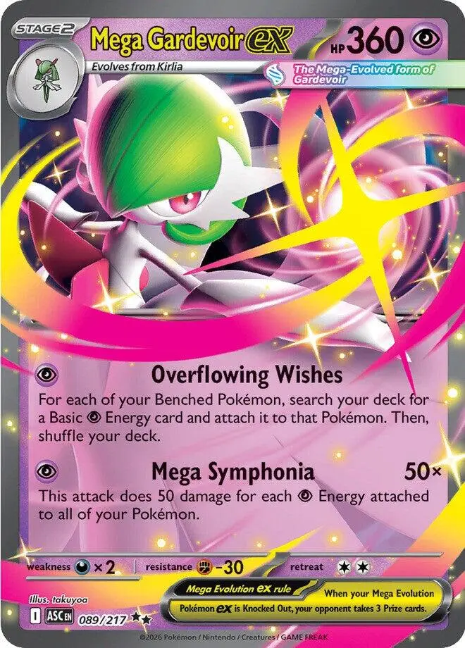 Mega Gardevoir Ex (089/217) [Mega Evolution: Ascended Heroes] 1