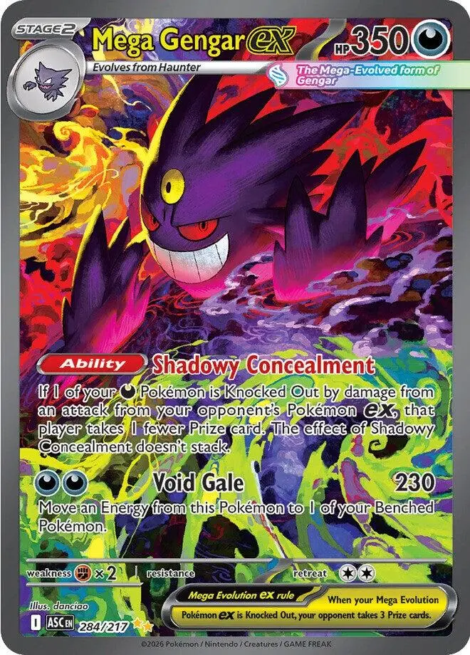 Mega Gengar Ex (284/217) [Mega Evolution: Ascended Heroes] 1