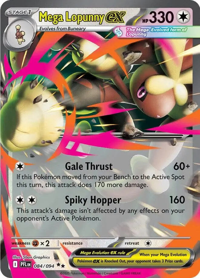 Mega Lopunny Ex (084/094) [Mega Evolution: Phantasmal Flames] 1