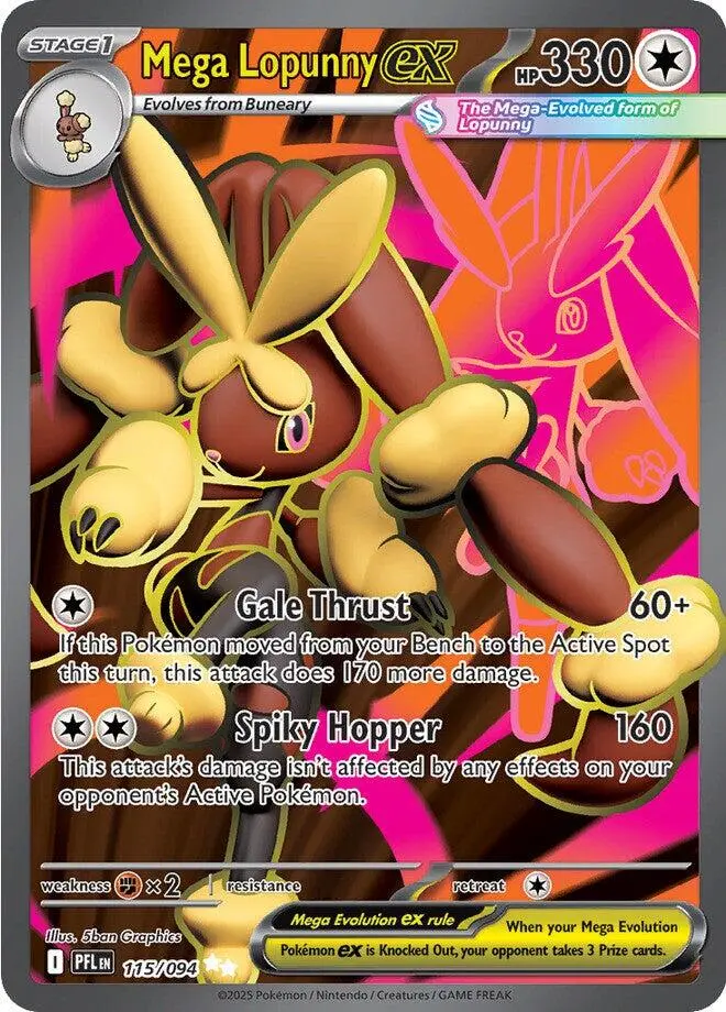 Mega Lopunny Ex (115/094) [Mega Evolution: Phantasmal Flames] 1