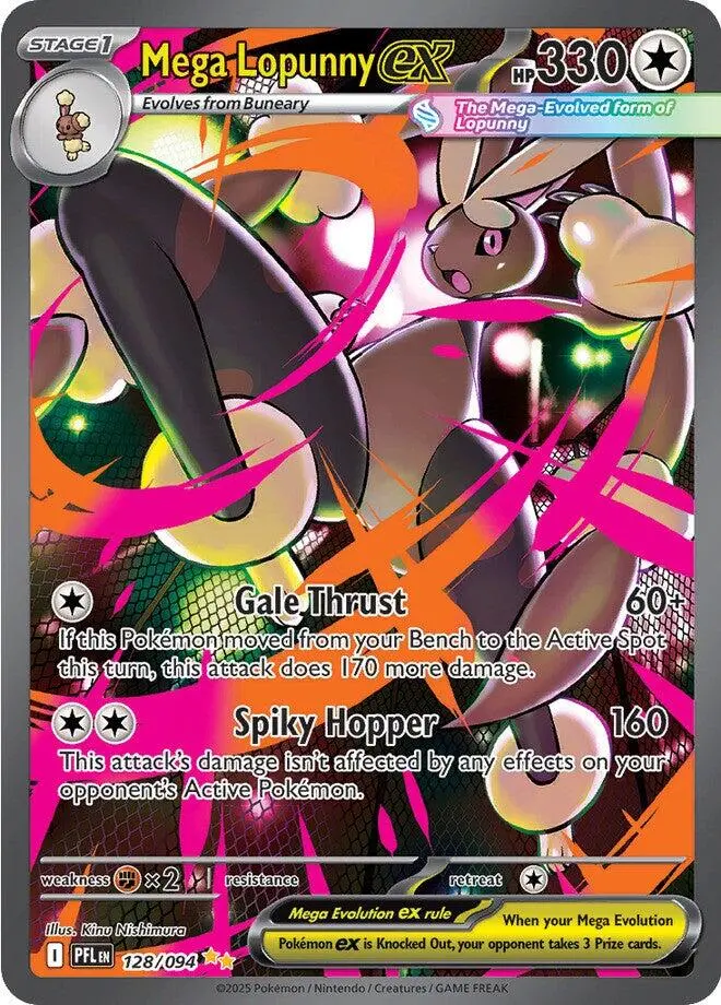 Mega Lopunny Ex (128/094) [Mega Evolution: Phantasmal Flames] 1