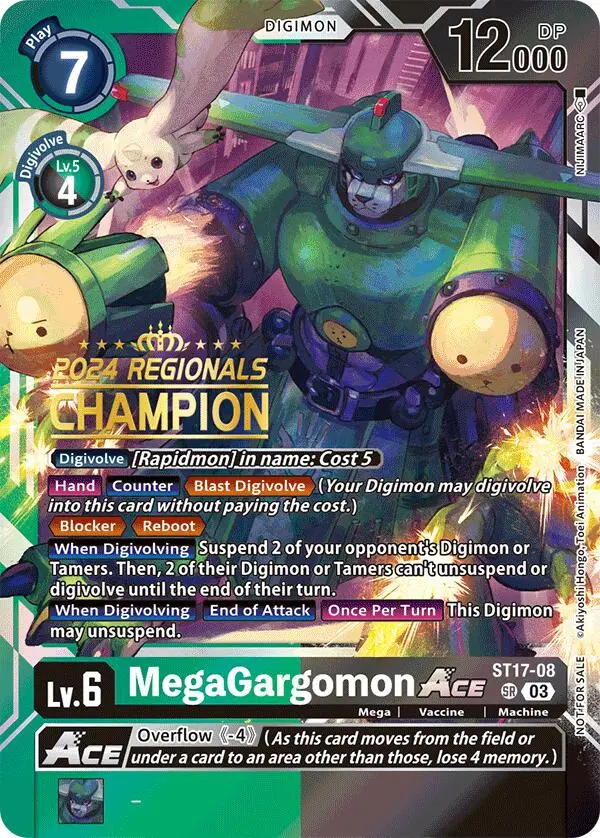 Megagargomon Ace [St17-08] (2024 Regionals Champion) [Starter Deck: Double Typhoon Advanced Deck Set] 1