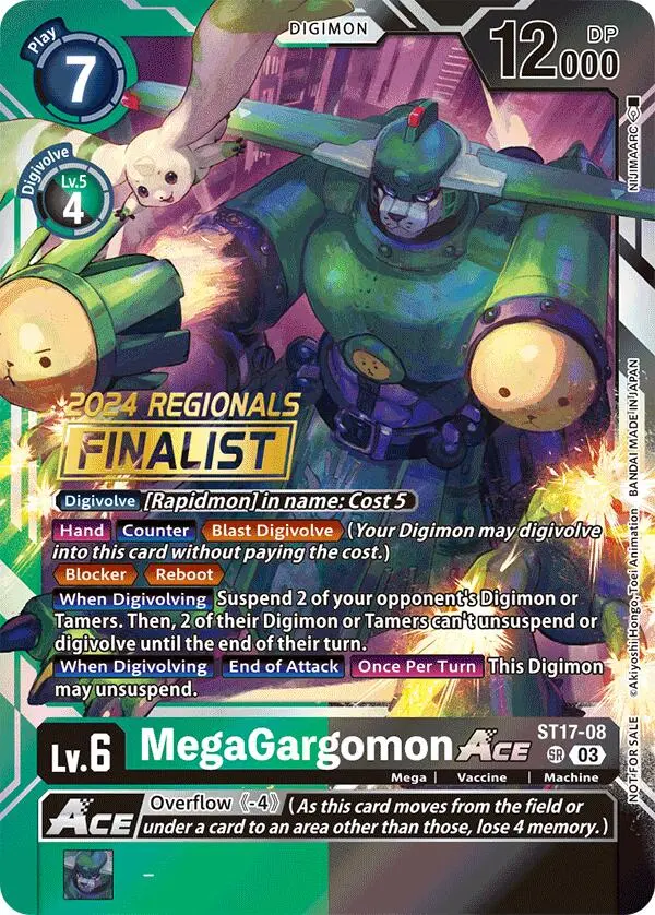 Megagargomon Ace [St17-08] (2024 Regionals Finalist) [Starter Deck: Double Typhoon Advanced Deck Set] 1