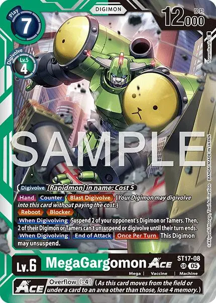Megagargomon Ace [St17-08] (Reprint) [Advanced Booster Digimon Generation] 1