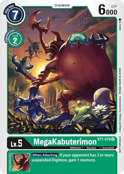 Megakabuterimon [Bt1-076] (Official Tournament Pack Vol.3) [Release Special Booster Promos] 1