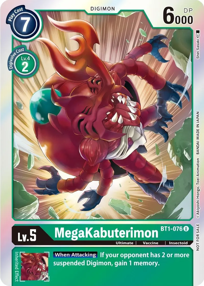 Megakabuterimon [Bt1-076] (Official Tournament Pack Vol. 6) [Release Special Booster Promos] 1