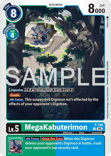 Megakabuterimon [P-140] (Reprint) [Advanced Booster Digimon Generation] 1
