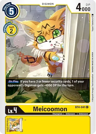 Meicoomon [Bt4-041] (Revision Pack 2021) [Great Legend Promos] 1