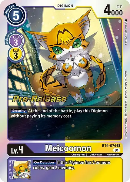 Meicoomon [Bt9-074] [X Record Pre-Release Promos] 1