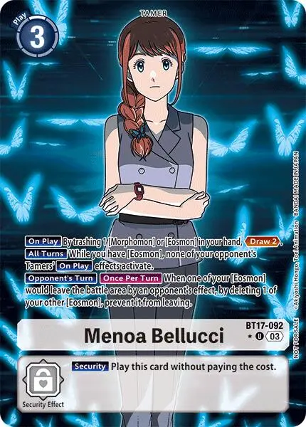 Menoa Bellucci [Bt17-092] (Box Promotion Pack: Secret Crisis) [Secret Crisis] 1