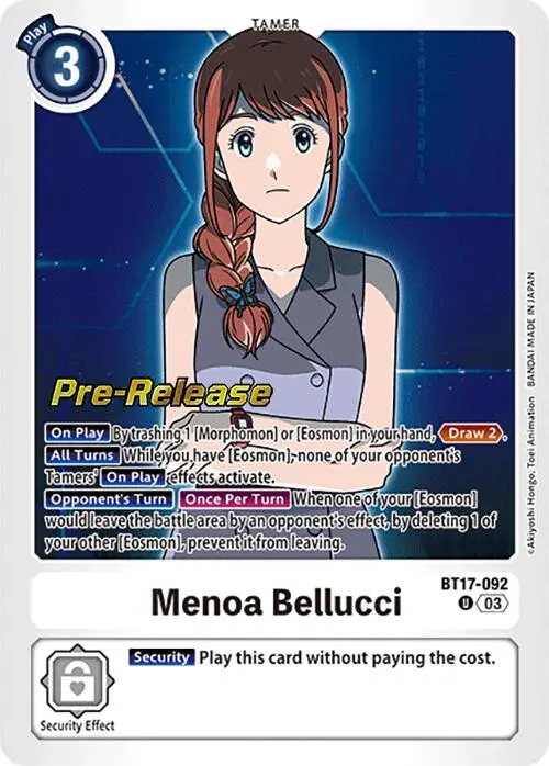 Menoa Bellucci [Bt17-092] [Secret Crisis Pre-Release Cards] 1
