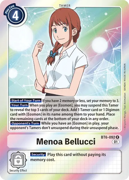 Menoa Bellucci [Bt6-092] [Double Diamond] 1