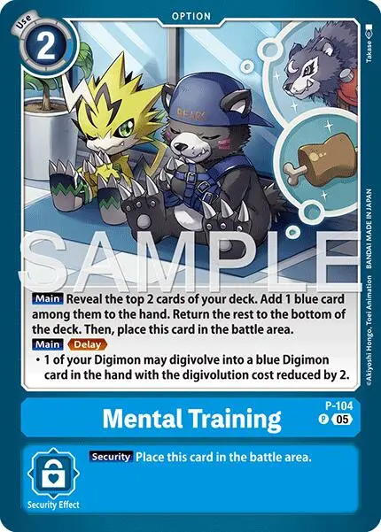 Mental Training [P-104] (Reprint) [Advanced Booster Digimon Generation] 1