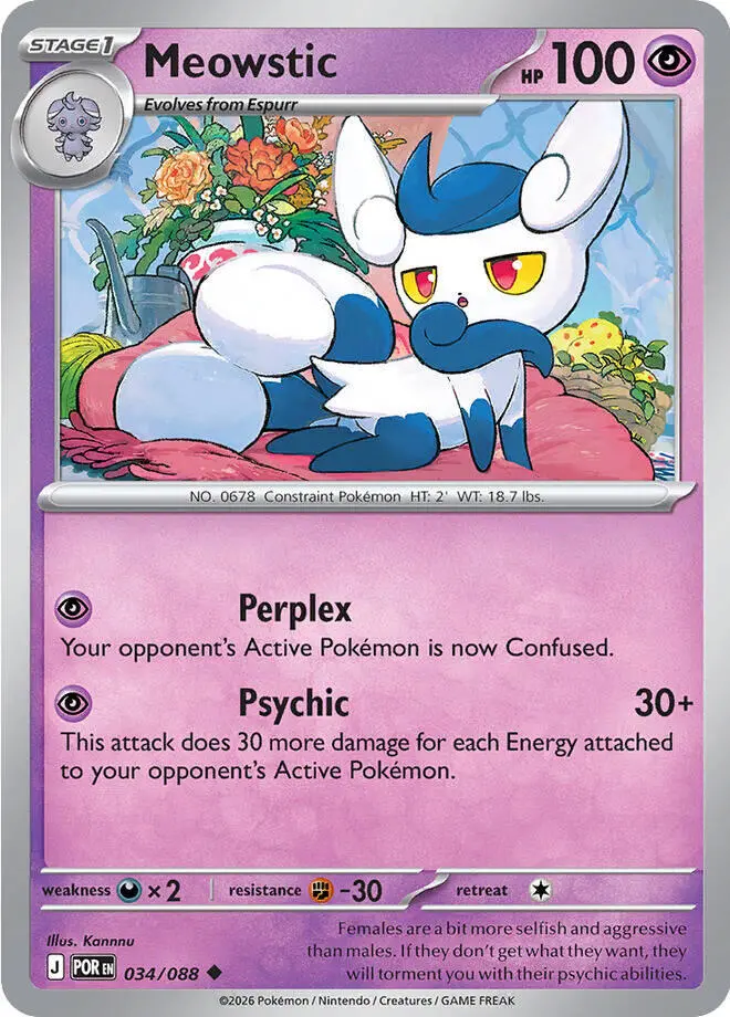 Meowstic (034/088) [Mega Evolution: Perfect Order] 1