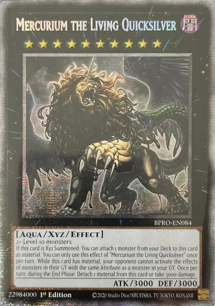 Mercurium The Living Quicksilver (Starlight Rare) [Bpro-En084] Starlight Rare 1
