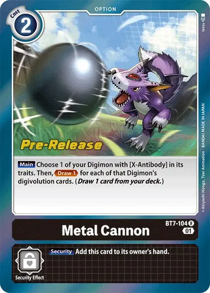 Metal Cannon [Bt7-104] [Next Adventure Pre-Release Cards] 1