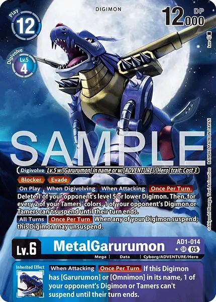 Metalgarurumon [Ad1-014] (Alternate Art) [Advanced Booster Digimon Generation] 1