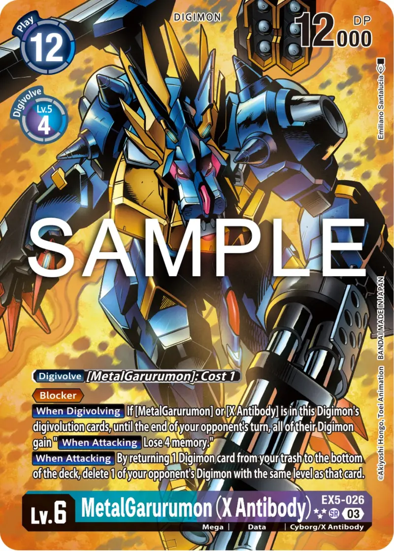 Metalgarurumon (X Antibody) [Ex5-026] (English Exclusive Alternate Art) [Animal Colosseum] 1