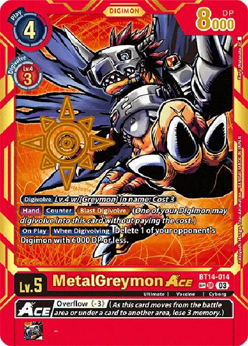 Metalgreymon Ace [Bt14-014] [Exceed Apocalypse] 1