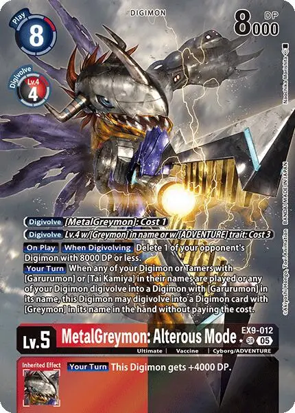 Metalgreymon: Alterous Mode [Ex9-012] (Alternate Art) [Versus Monsters] 1
