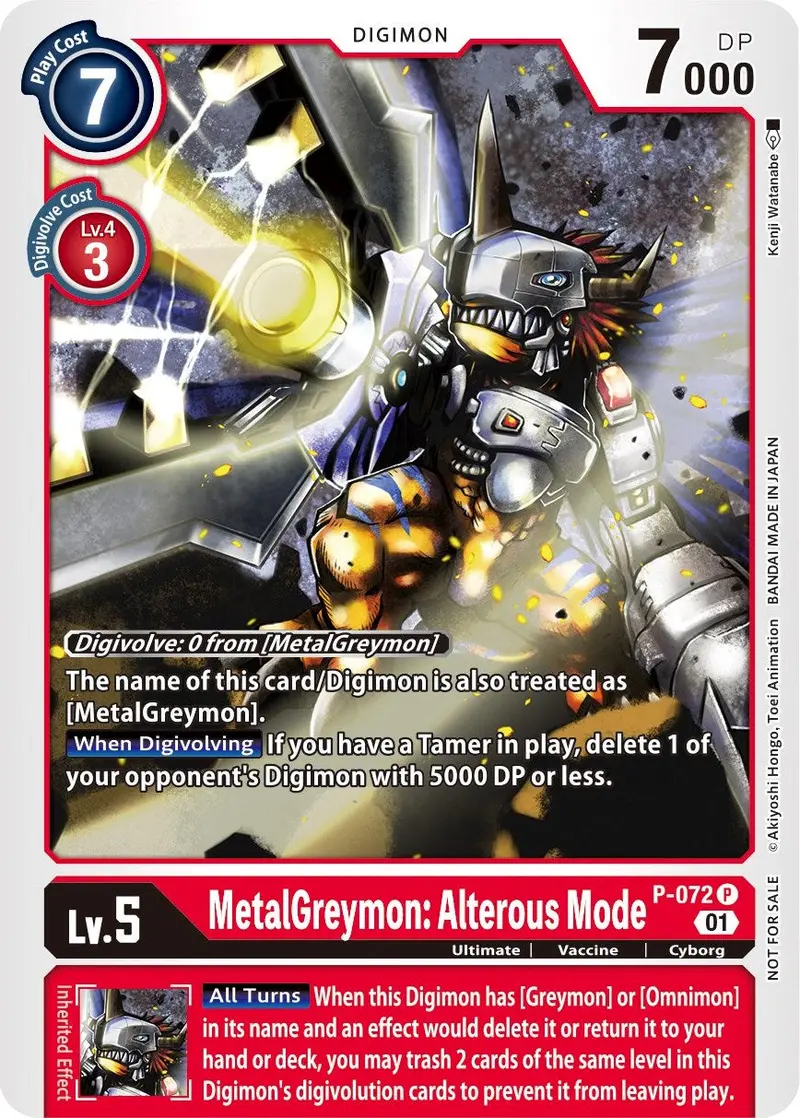 Metalgreymon: Alterous Mode [P-072] (Update Pack) [Promotional Cards] 1