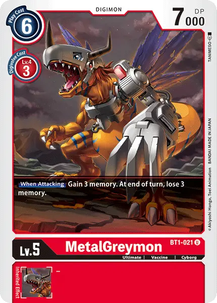 Metalgreymon [Bt1-021] [Release Special Booster Ver.1.0] 1