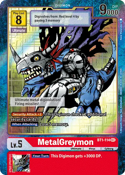 Metalgreymon [Bt1-114] (Alternate Art) [Release Special Booster Ver.1.0] 1