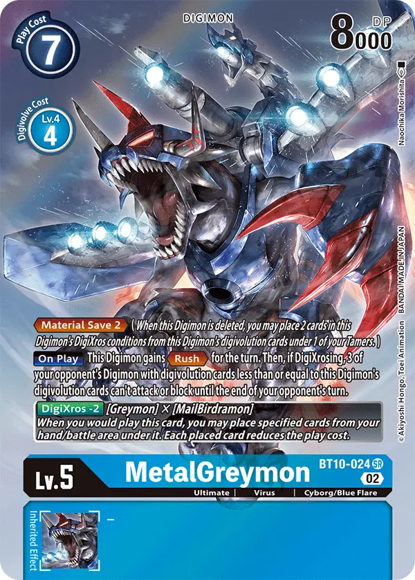 Metalgreymon [Bt10-024] (Alternate Art) [Xros Encounter] 1