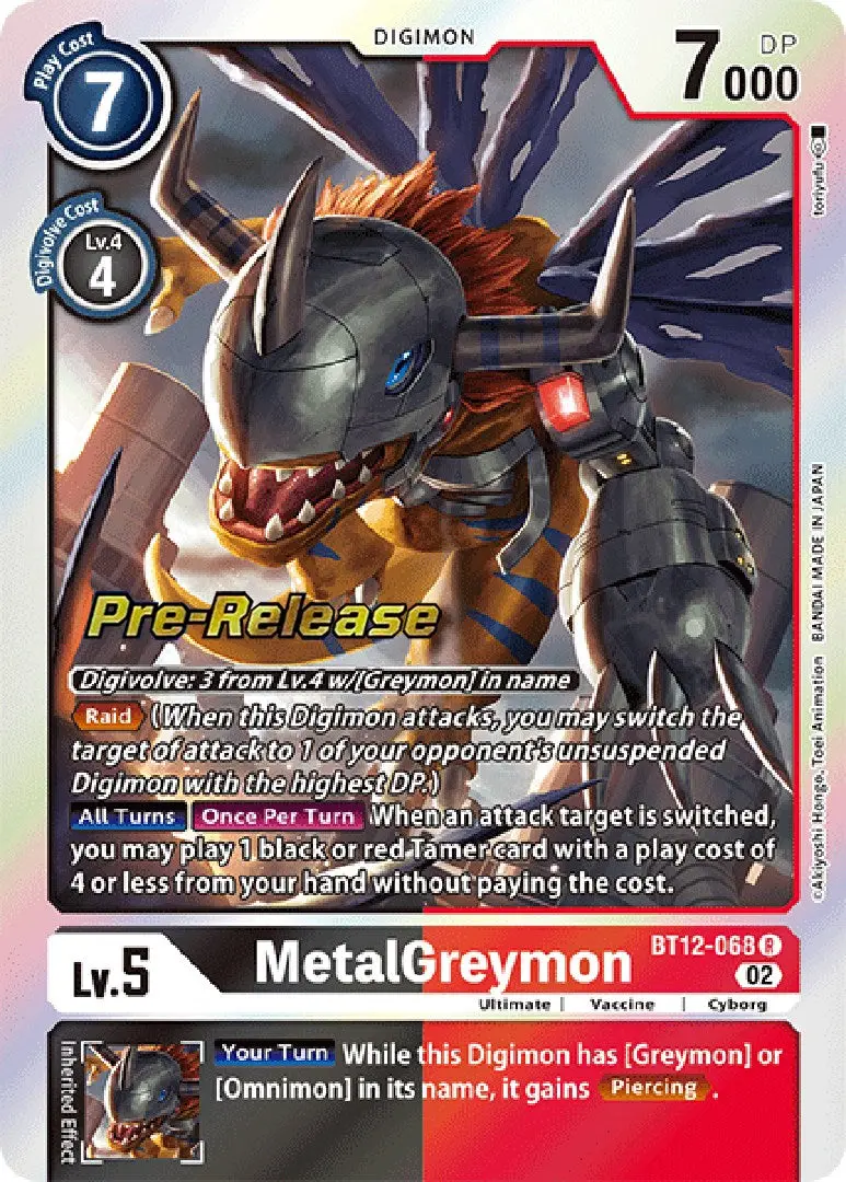 Metalgreymon [Bt12-068] [Across Time Pre-Release Cards] 1