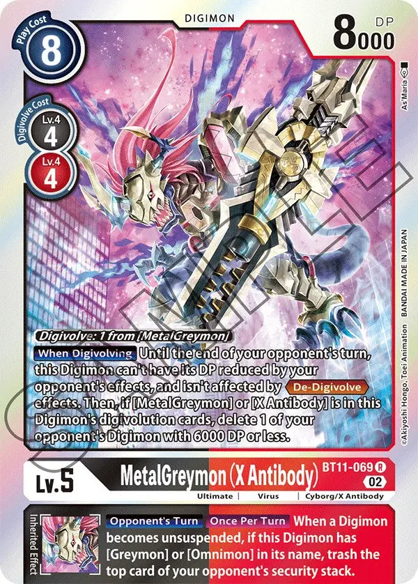 Metalgreymon (X Antibody) [Bt11-069] [Dimensional Phase] 1