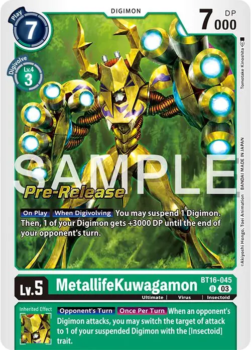 Metallifekuwagamon [Bt16-045] [Beginning Observer Pre-Release Promos] 1