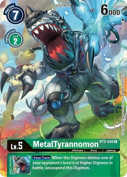Metaltyrannomon [Bt2-046] (Alternate Art) [Dimensional Phase] 1
