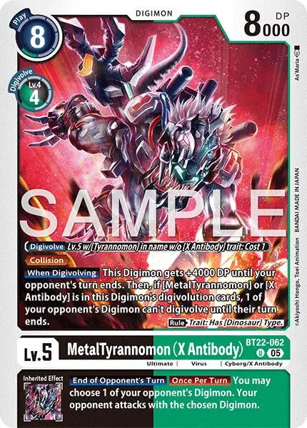 Metaltyrannomon [Bt22-062] (X Antibody) [Cyber Eden] 1