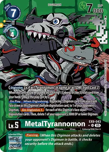 Metaltyrannomon [Ex9-043] (Alternate Art) [Versus Monsters] 1
