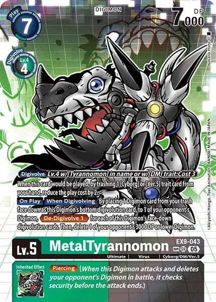 Metaltyrannomon [Ex9-043] (Sp) [Versus Monsters] 1
