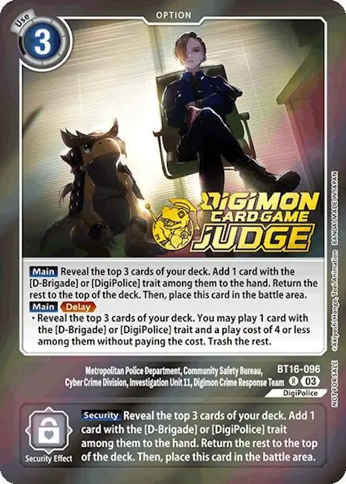 Metropolitan Police Department, Community Safety Bureau, Cyber Crime Division... [Bt16-096] (Judge Pack 6) [Beginning Observer] 1