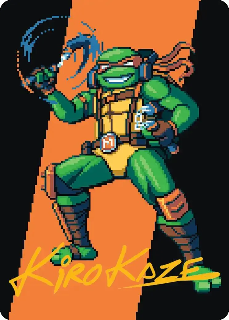 Michelangelo, The Heart Art Card (Gold-Stamped Signature) [Teenage Mutant Ninja Turtles Art Series] 1