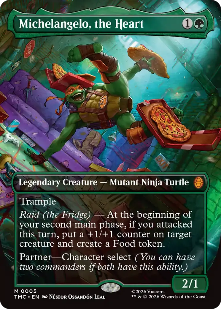Michelangelo, The Heart (Borderless) [Teenage Mutant Ninja Turtles Commander] 1