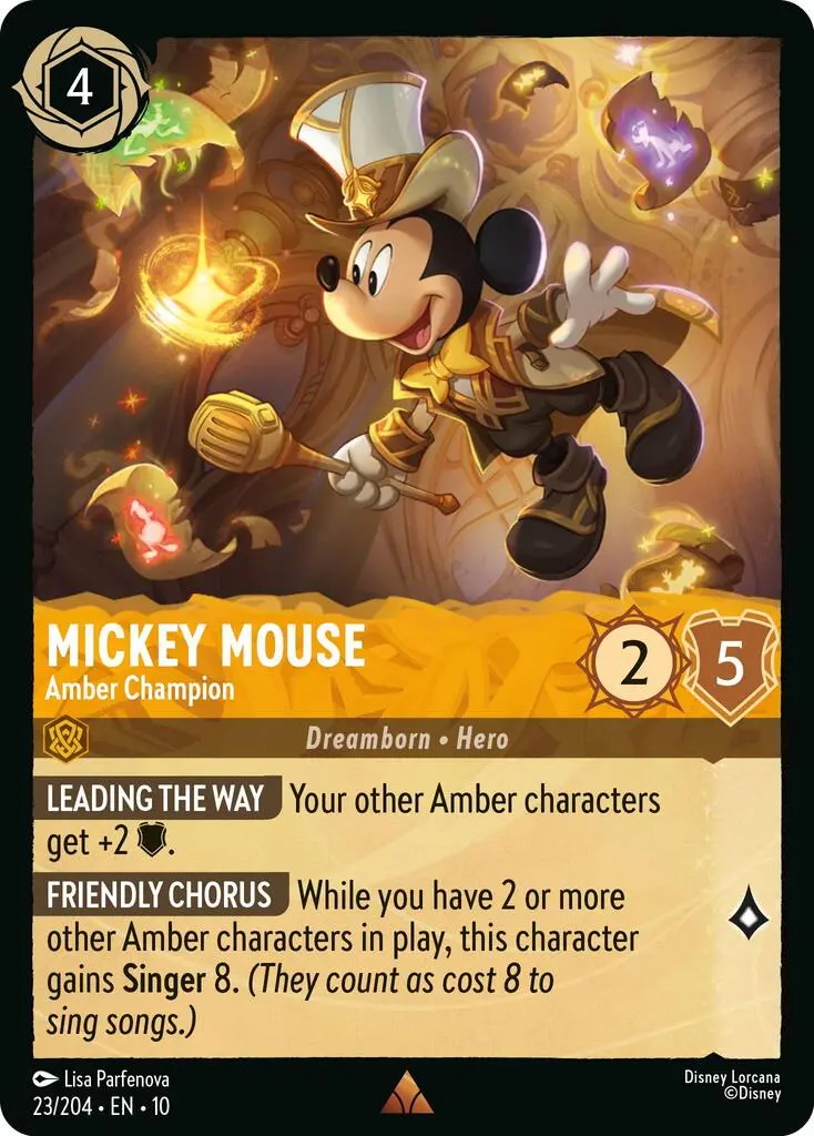 Mickey Mouse - Amber Champion (23/204) [Whispers In The Well] 1